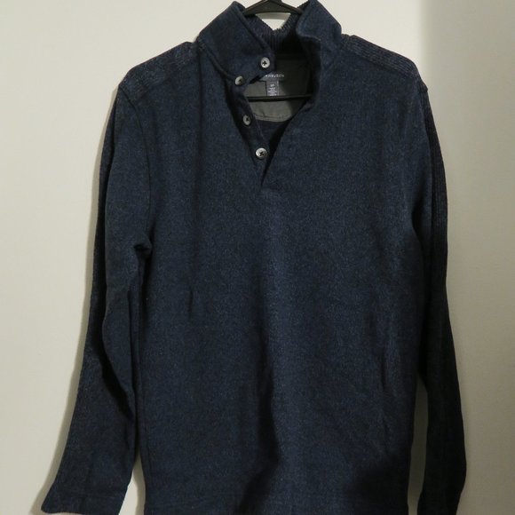 Van Heusen Other - Van Heusen Solid Button Mock Sweater Fleece